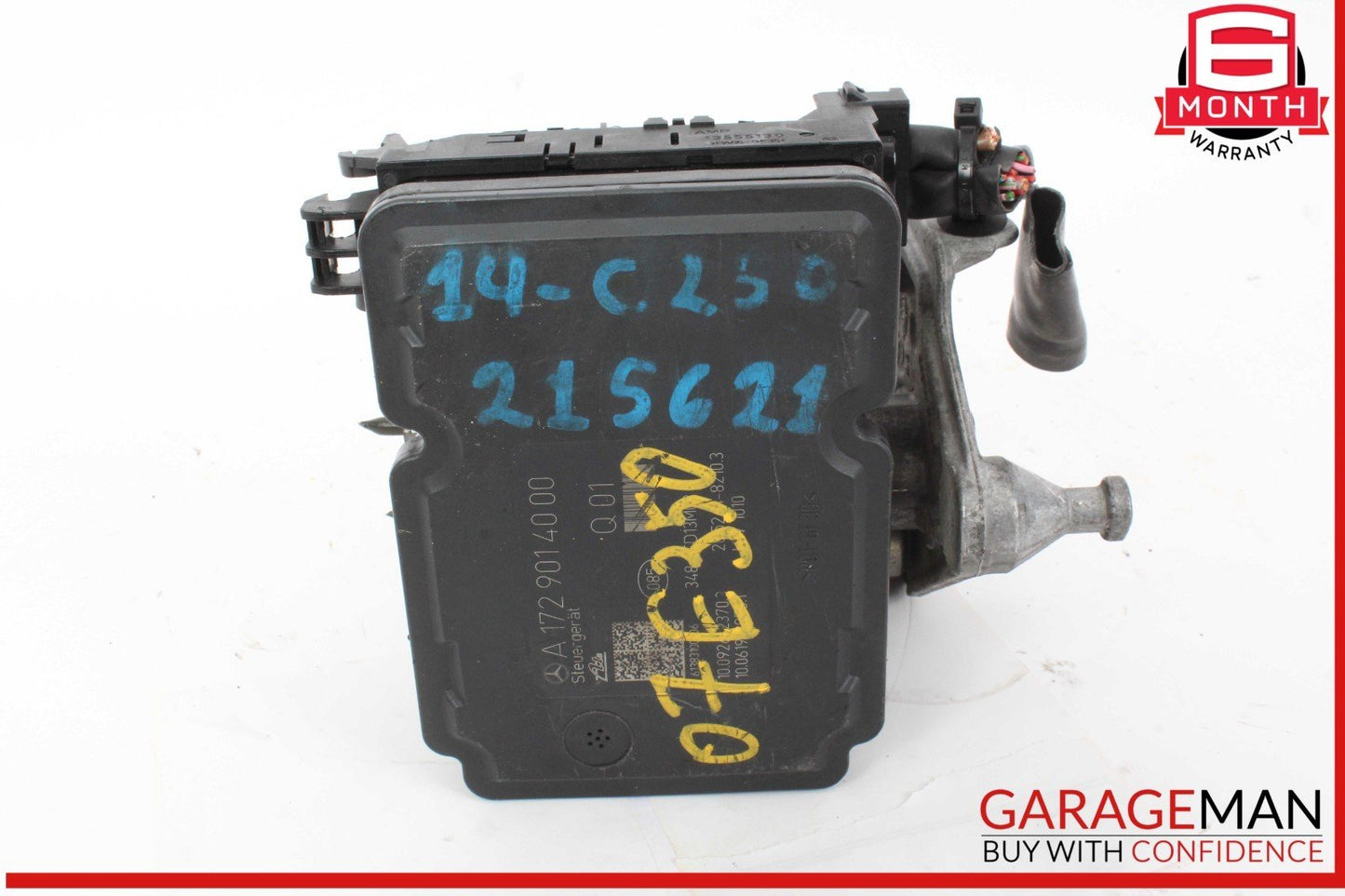 12-15 Mercedes W204 C250 ABS Anti Brake Pump Control Module Unit 1729014000 OEM