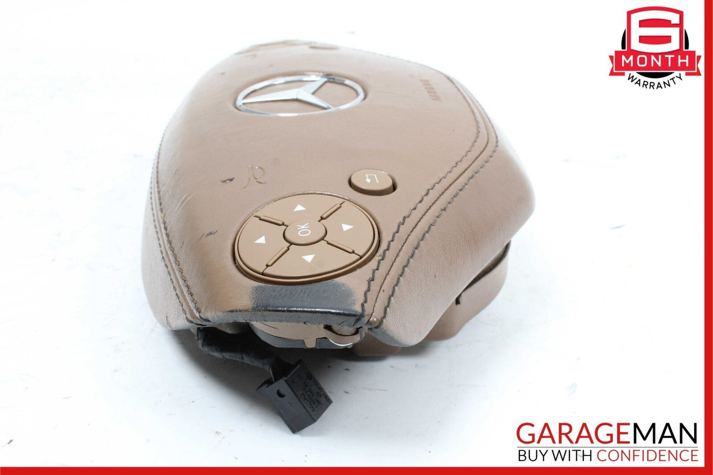 10-14 Mercedes W216 CL550 S550 Steering Wheel Airbag Air Bag Assembly Brown
