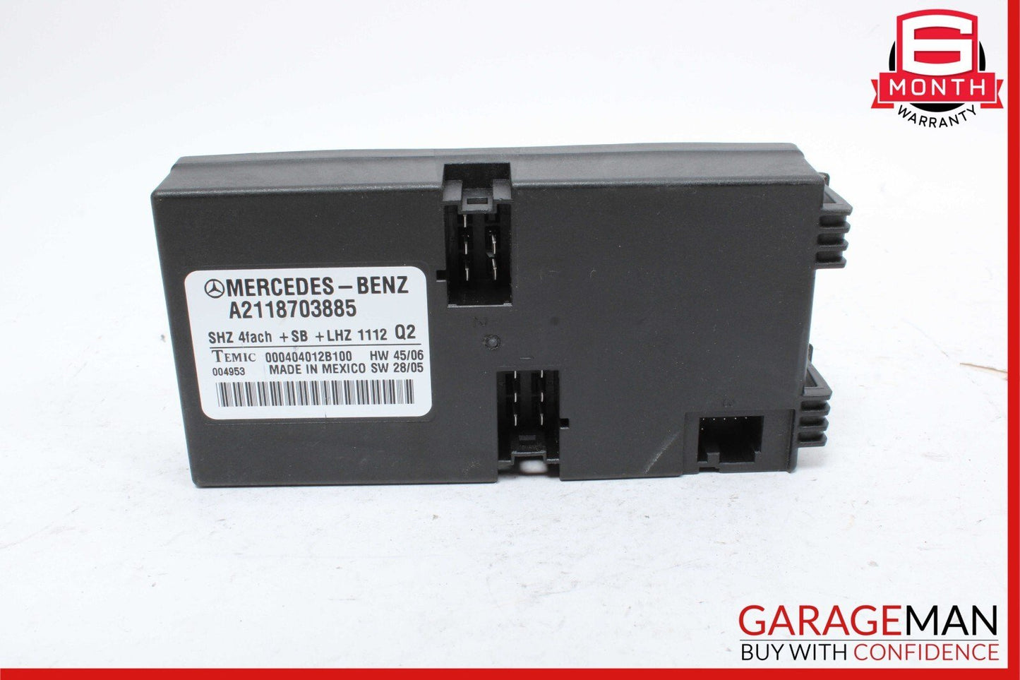 06-13 Mercedes X164 GL450 E320 Heated Seat Control Module 2118703885 OEM