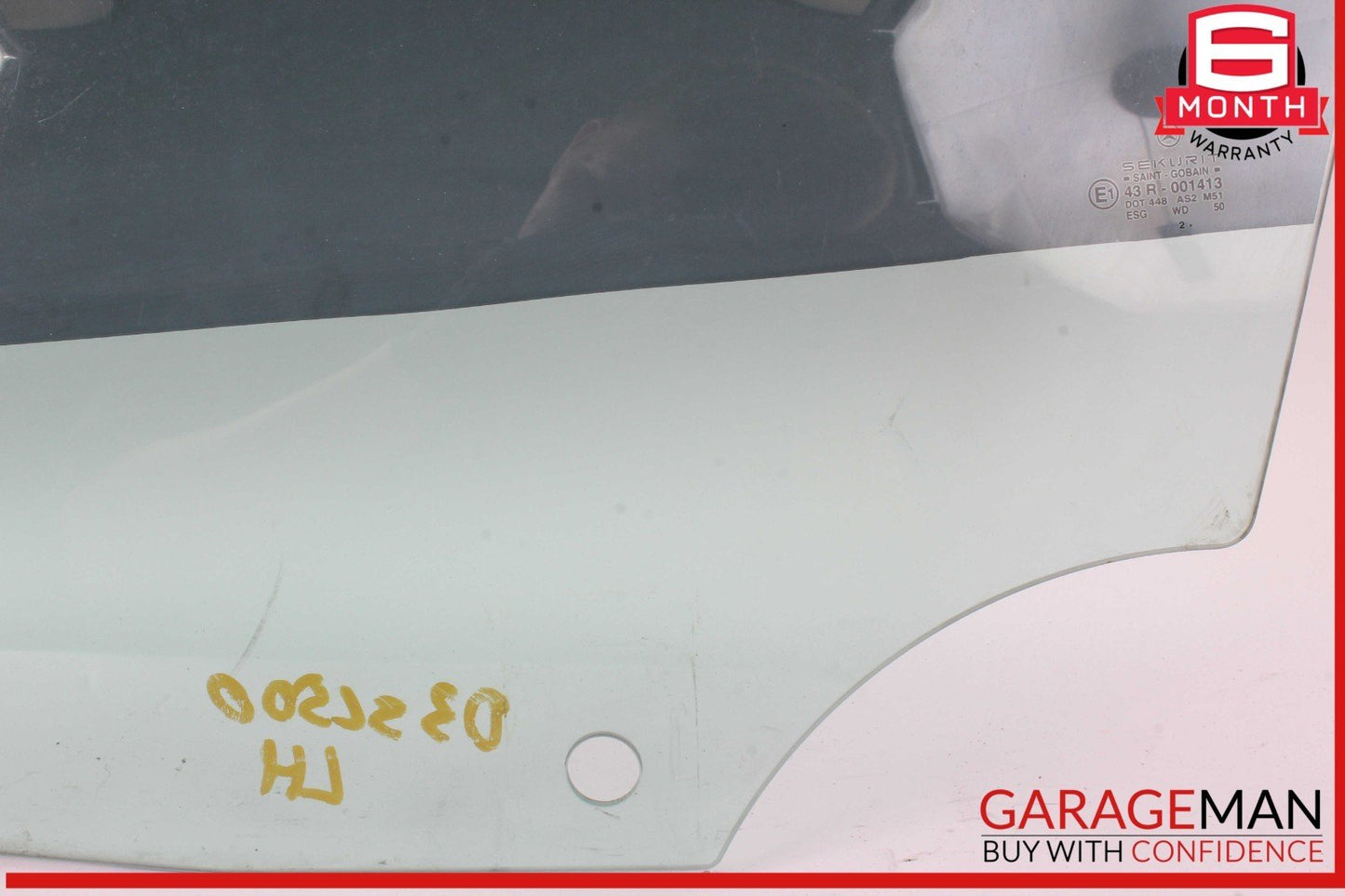 03-12 Mercedes R230 SL500 SL55 AMG Front Left Driver Side Door Window Glass OEM