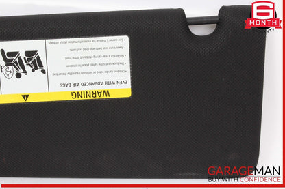 17-20 BMW 530E Front Right Passenger Side Sun Visor Sunvisor Black OEM