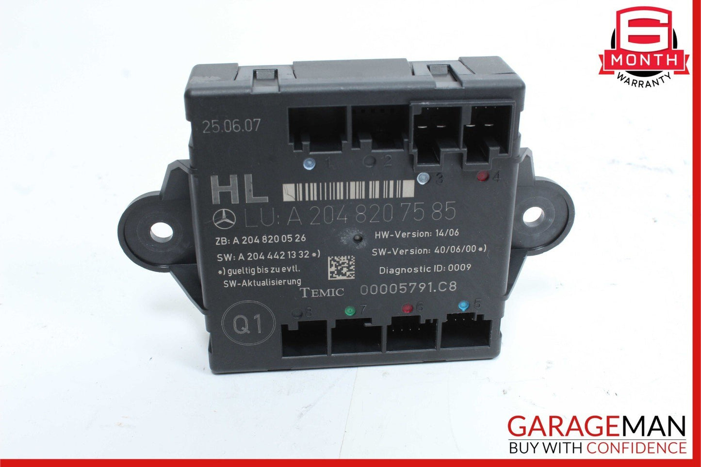 08-18 Mercedes W204 C300 CLS550 GLK350 Rear Left Side Door Control Module OEM