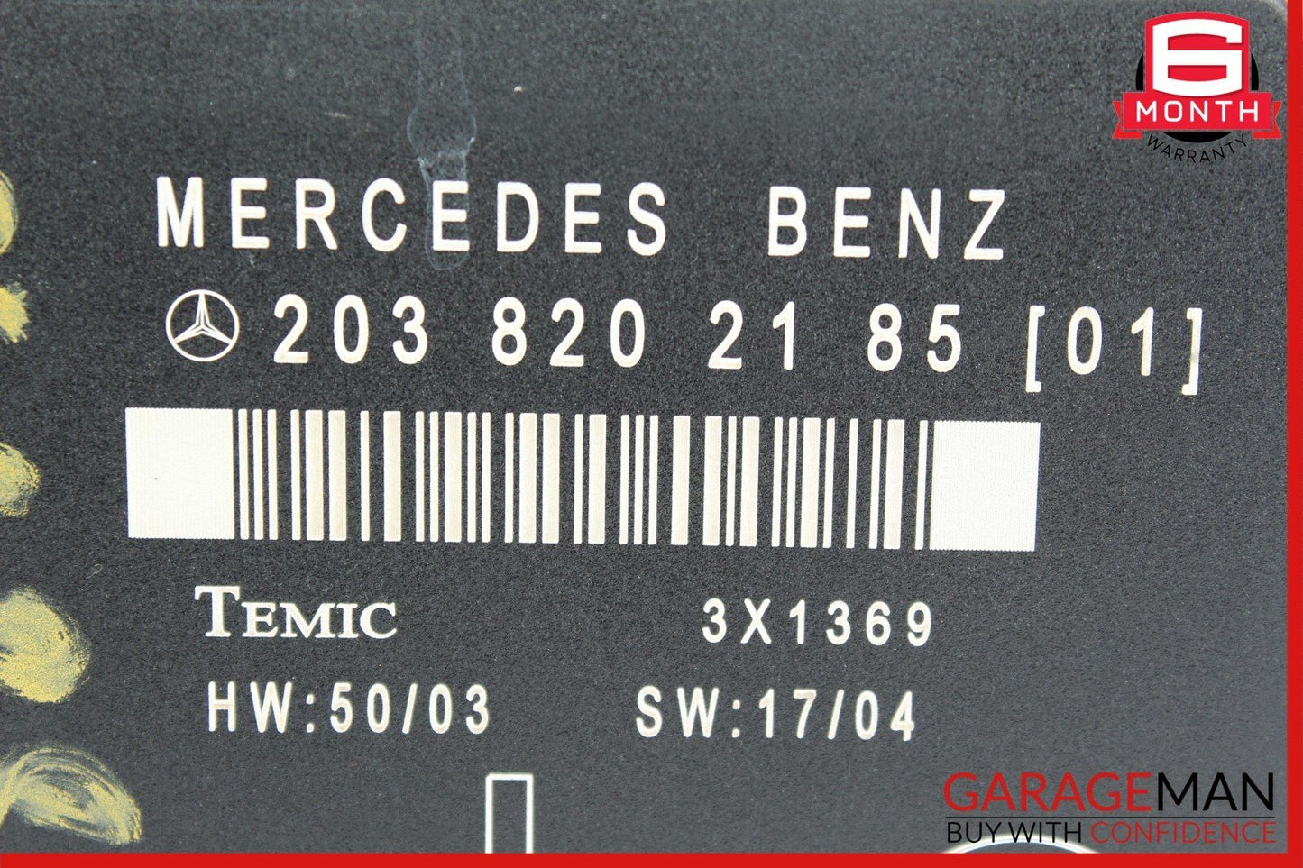 01-07 Mercedes W203 C280 C240 Rear Left Door Control Module 2038202185 OEM