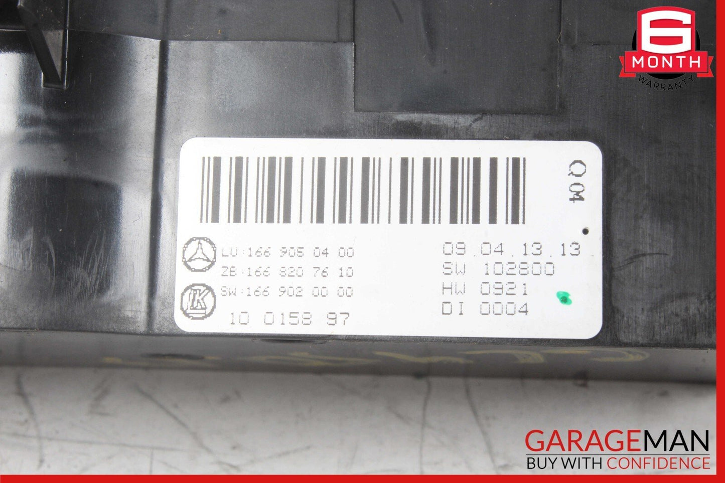 12-19 Mercedes X166 GL450 ML550 Rear A/C Heater Climate Control Switch OEM