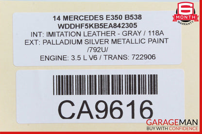 08-18 Mercedes W212 E350 C350 CLS550 Rear Right Side Door Controller Module OEM