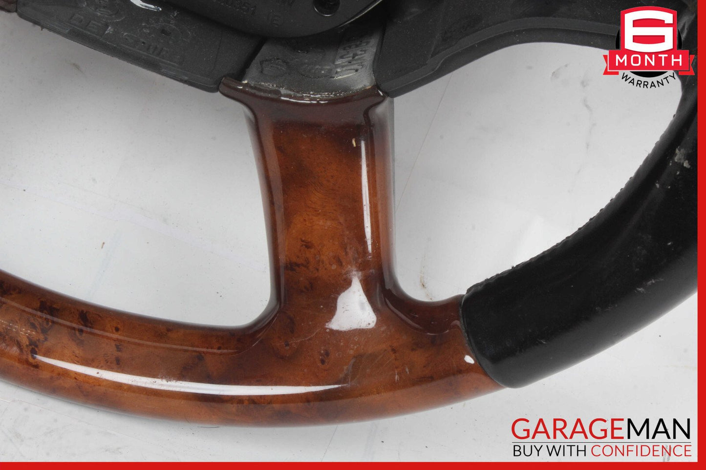 07-10 Mercedes CL550 S550 4 Spoke Steering Wheel Black w/ Paddles Assy Wood