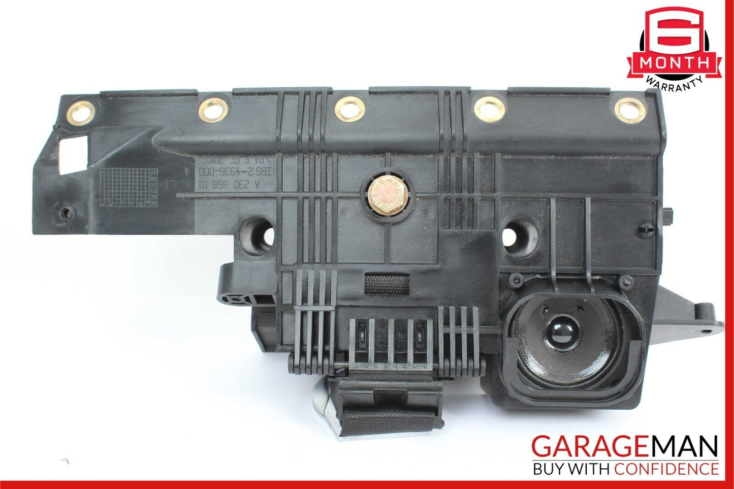03-08 Mercedes R230 SL500 Rear Left Seat Belt Retractor Speaker Luggage Assembly