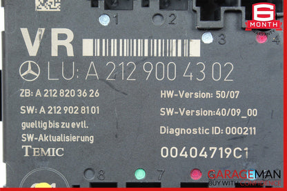08-18 Mercedes CLS550 C300 E400 E350 Front Right Side Door Control Module Unit