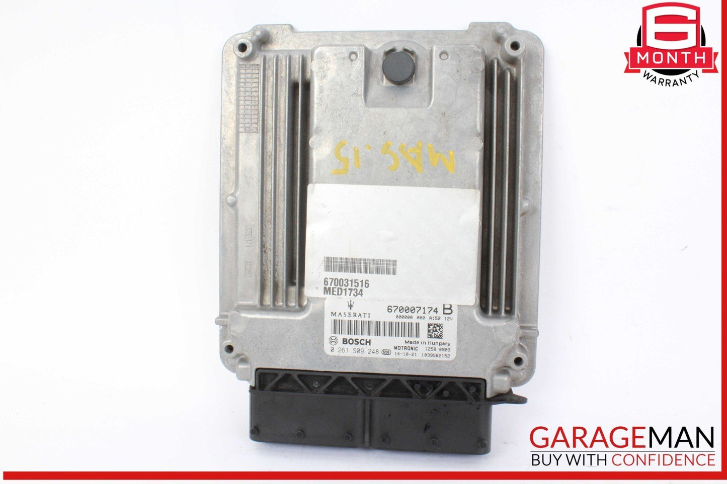 14-17 Maserati Quattroporte S ECU ECM Engine Computer Control Module Unit OEM