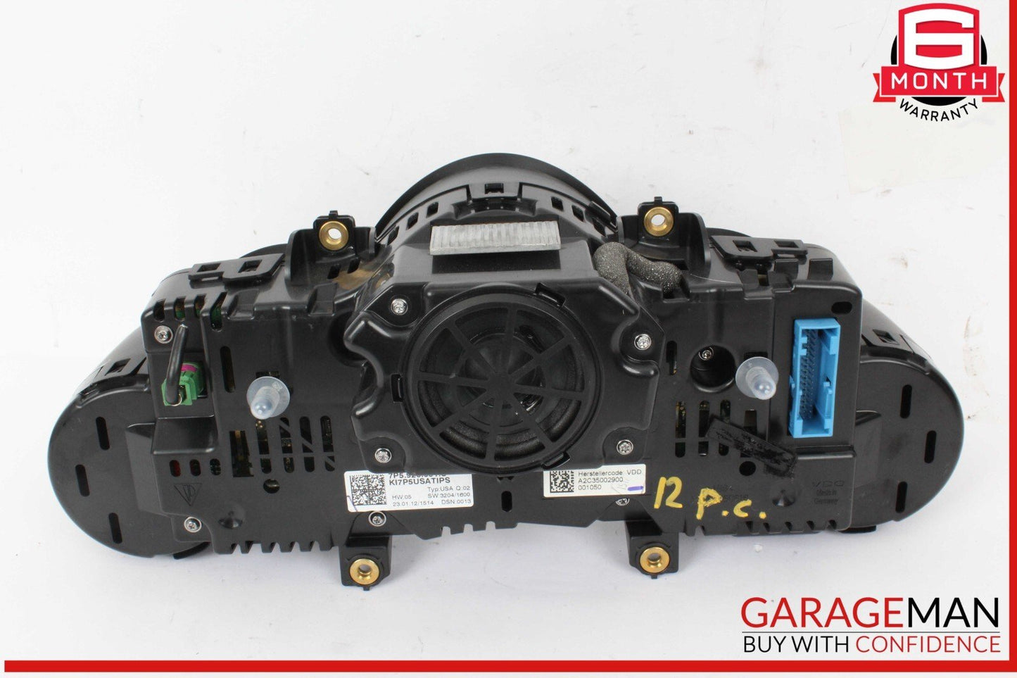 12 Porsche Cayenne S 958 4.8L V8 Instrument Speedometer Cluster OEM