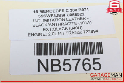 15-18 Mercedes W205 C300 Rear Right Passenger Side Door Control Module Unit OEM