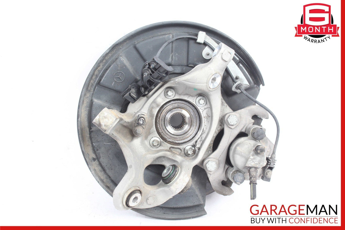 10-18 Mercedes W212 E350 Rear Right Side Spindle Knuckle Hub w/ Rotor Disc OEM