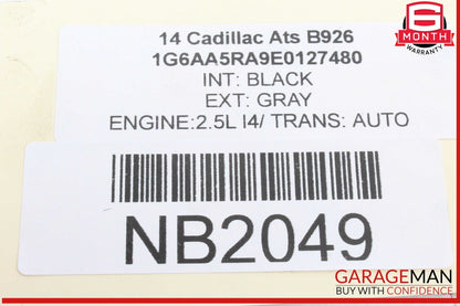 13-15 Cadillac ATS Throttle Body Valve Assembly 2.5L OEM