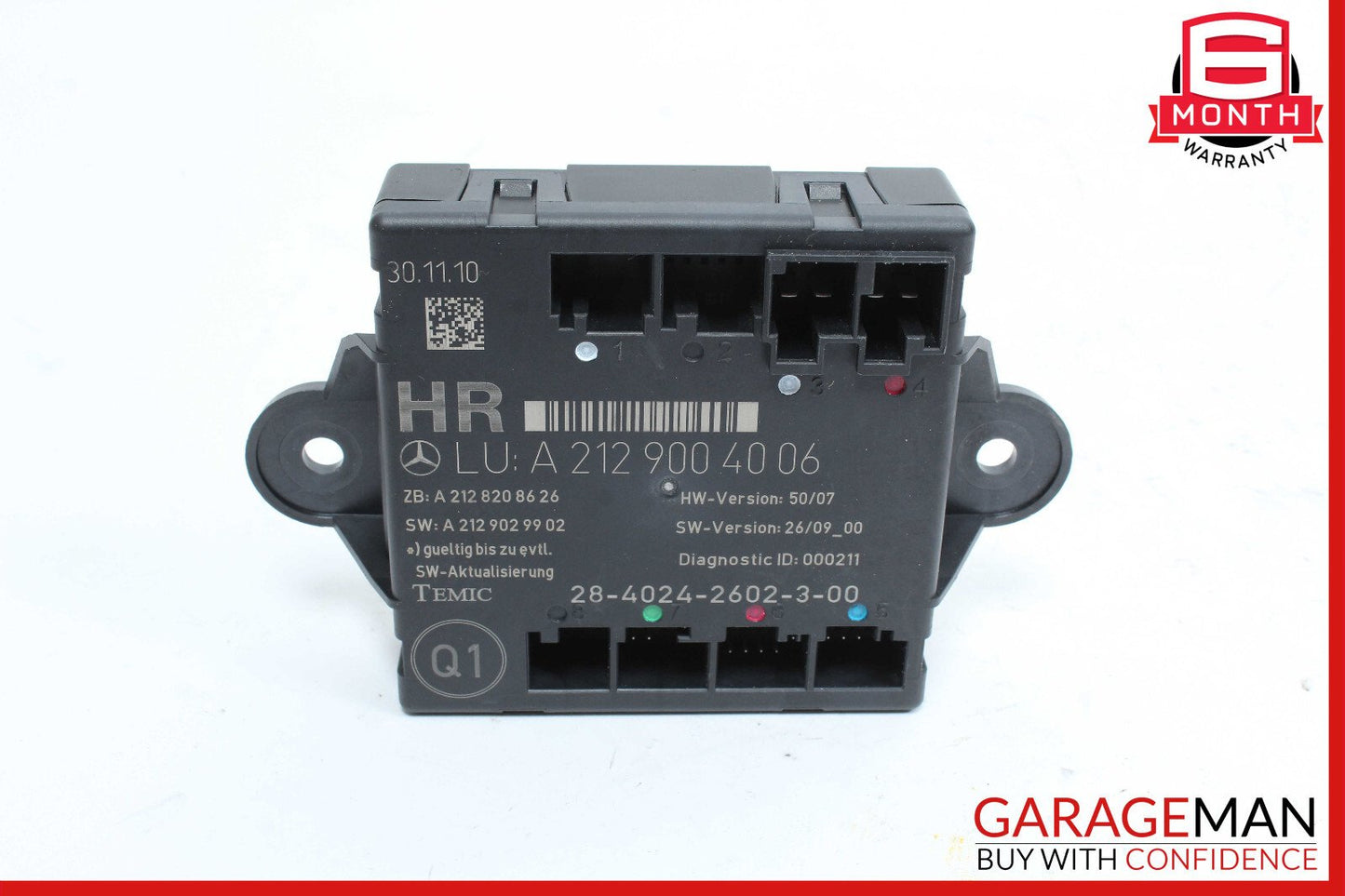 08-18 Mercedes W212 E350 C350 Rear Right Side Door Control Module 2129004006 OEM