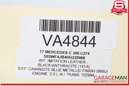 15-20 Mercedes W205 C300 Rear Right or Left Suspension Upper Control Arm OEM