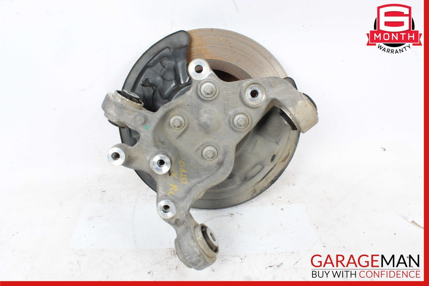14-18 Mercedes W117 CLA45 Rear Right Spindle Knuckle Hub Bearing Rotor Disc Assy