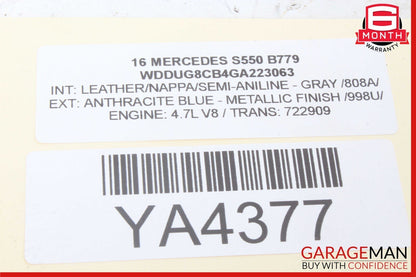 10-20 Mercedes W222 S550 C400 GLA250 SL400 Communication Control Module Unit OEM