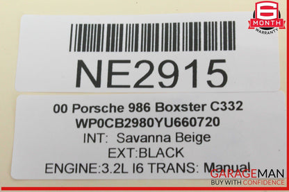 97-04 Porsche Boxster 986 Rear Trunk Lid Lock Latch Actuator 99662411701 OEM