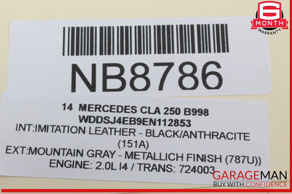 10-20 Mercedes-Benz CLA250 W117 Rear Right Window Regulator Motor 2078200642