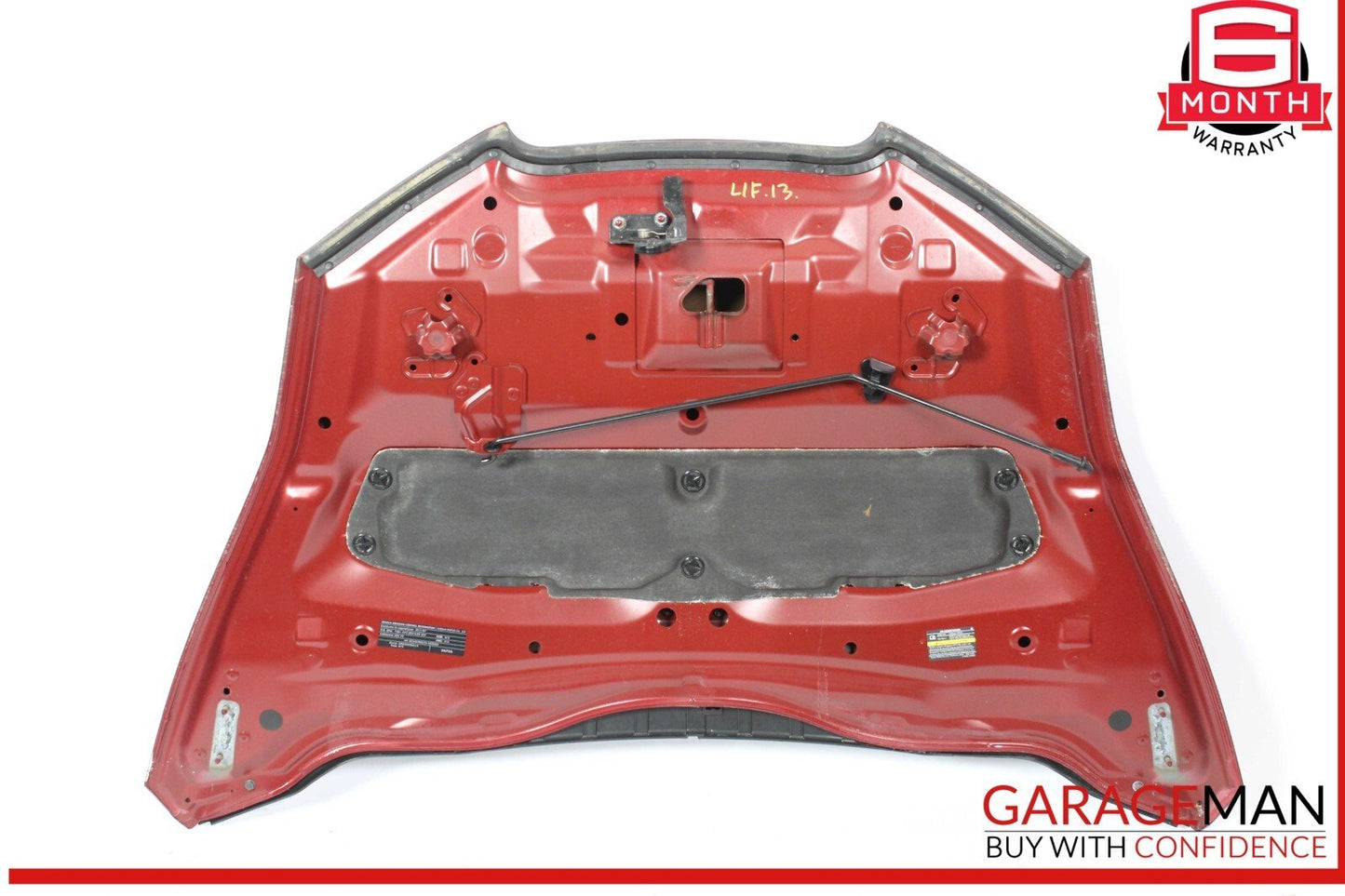13-17 Nissan Leaf Front Hood Bonnet Panel Assembly Red OEM