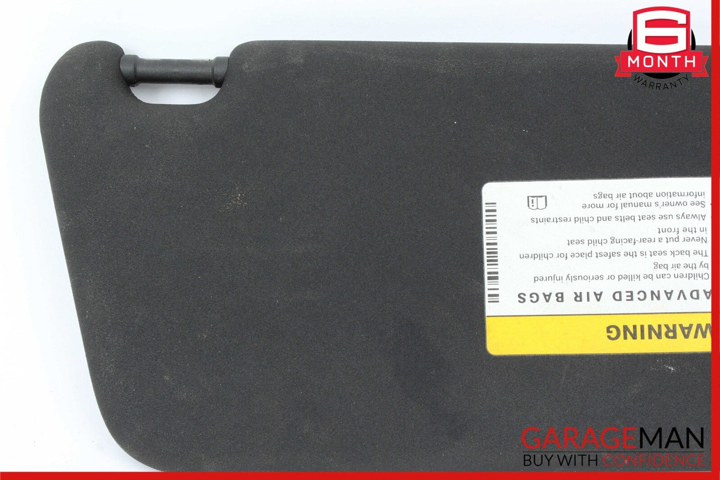 08-14 Mercedes W204 C250 C350 C63 Front Left Sun Visor Sunvisor Shade Black