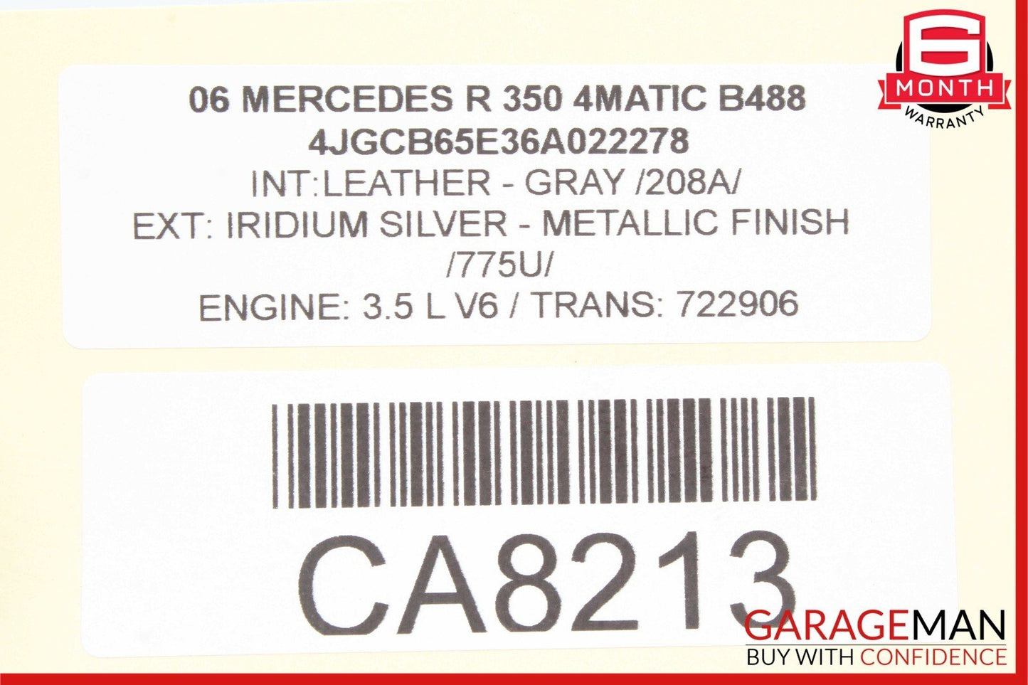 06-09 Mercedes W251 R350 R500 Air Airmatic Suspension Control Module Unit OEM
