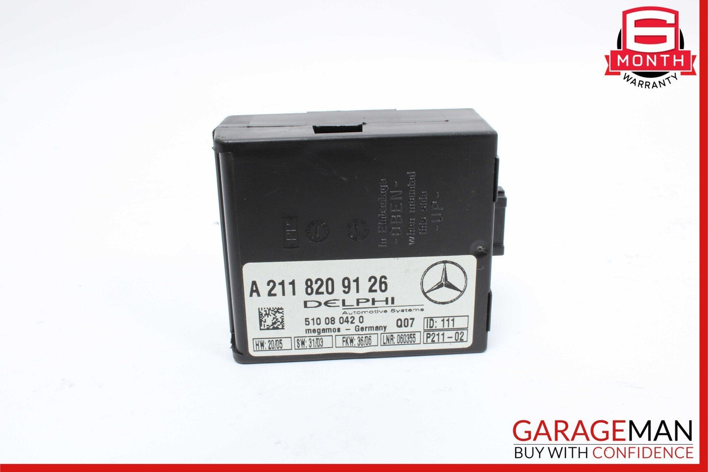 00-11 Mercedes R171 SLK300 SL500 CL600 Anti Theft Alarm Control Module Unit OEM