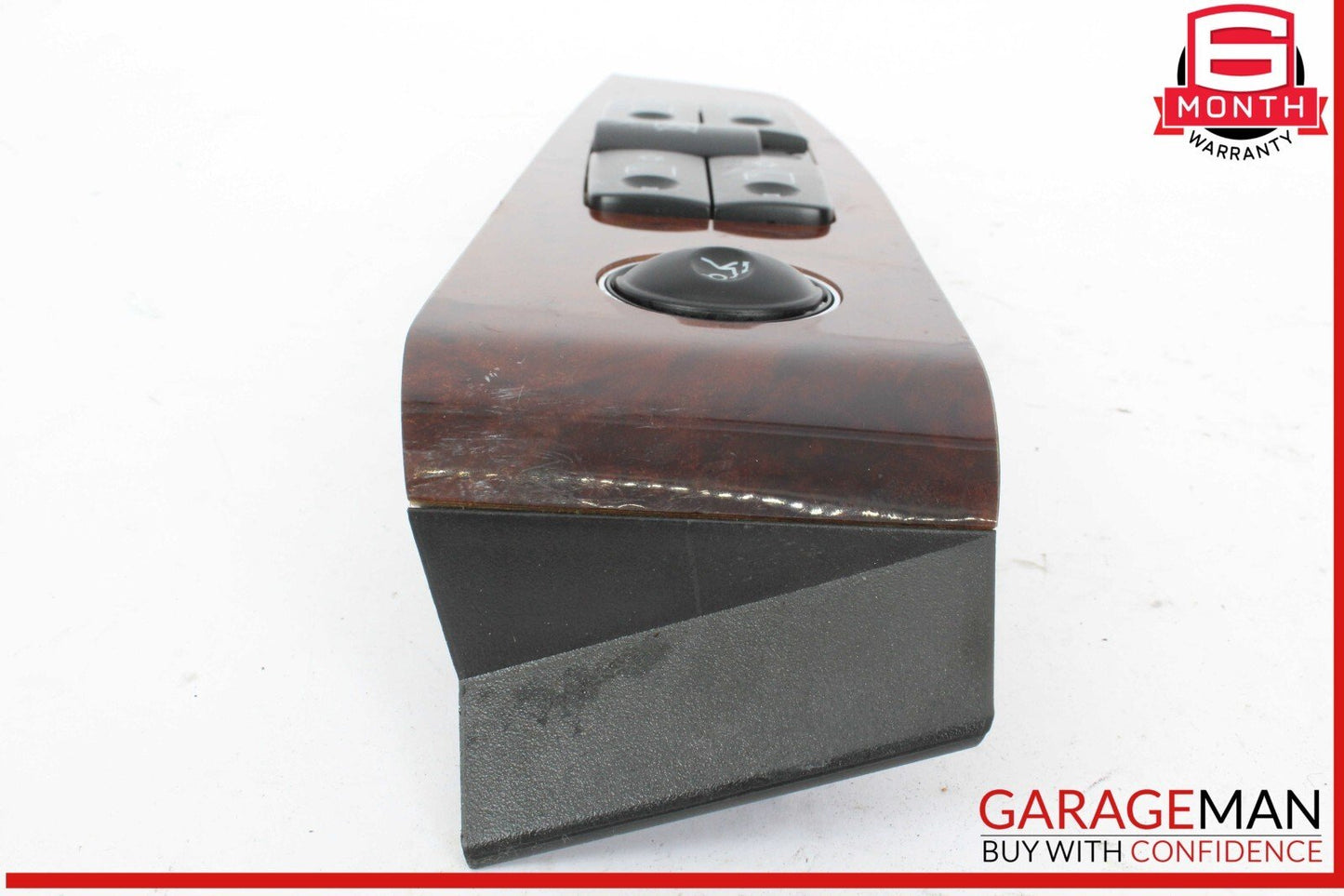 03-06 Mercedes W220 S500 S55 AMG Left Side Master Window Switch Trim Wood OEM