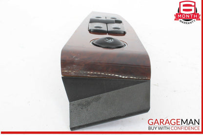 03-06 Mercedes W220 S500 S55 AMG Left Side Master Window Switch Trim Wood OEM