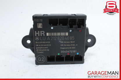08-18 Mercedes W212 E350 GLK350 CLS550 Rear Right Side Door Control Module OEM