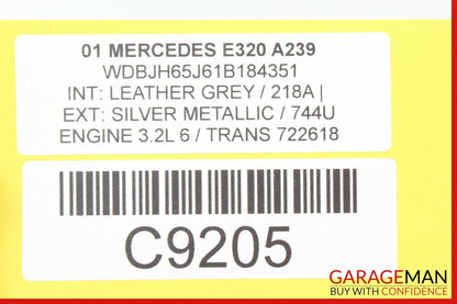 98-02 Mercedes W210 E320 E430 Shift Knob Gear Shifter Leather Grey OEM