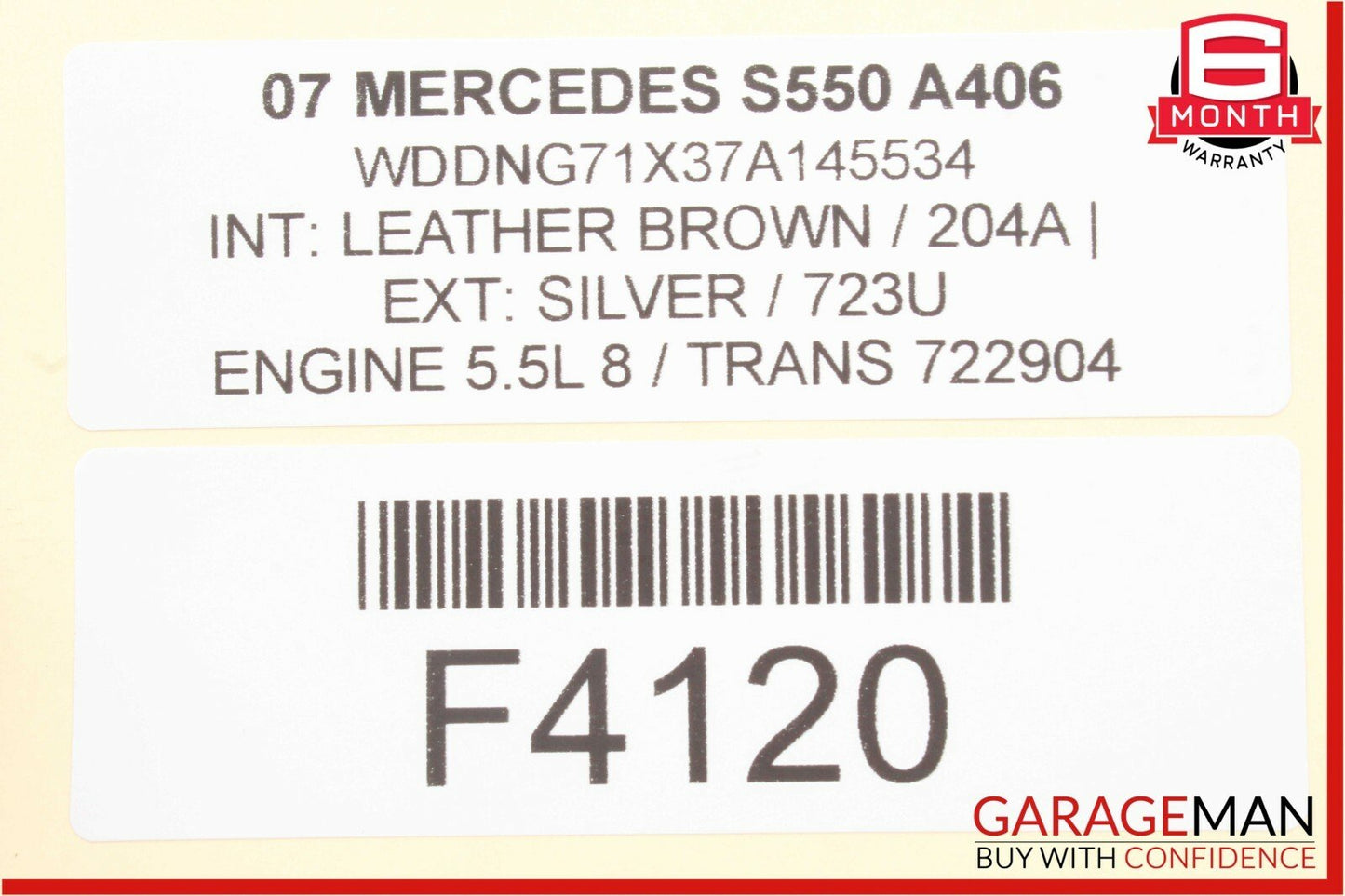 07-09 Mercedes W221 S550 Front Left Side Seat Computer Control Module Unit OEM