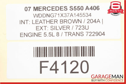 07-09 Mercedes W221 S550 Front Left Side Seat Computer Control Module Unit OEM