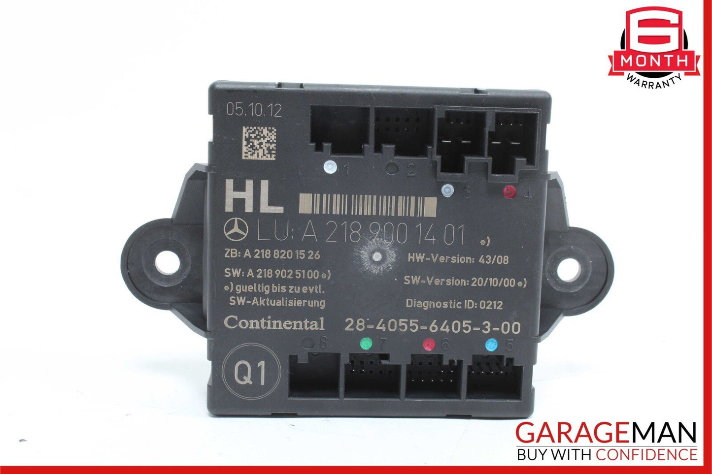 08-18 Mercedes C250 CLS550 GLK350 Rear Left Side Door Control Module Unit