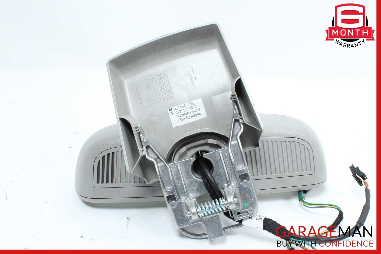 07-13 Mercedes W221 S550 S600 S63 AMG Interior Top Rear View Mirror Gray OEM