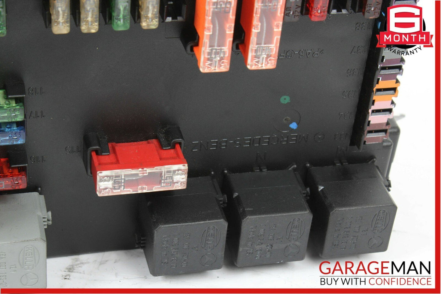 07-09 Mercedes S550 CL550 Rear Trunk SAM Fuse Relay Box Module Assembly