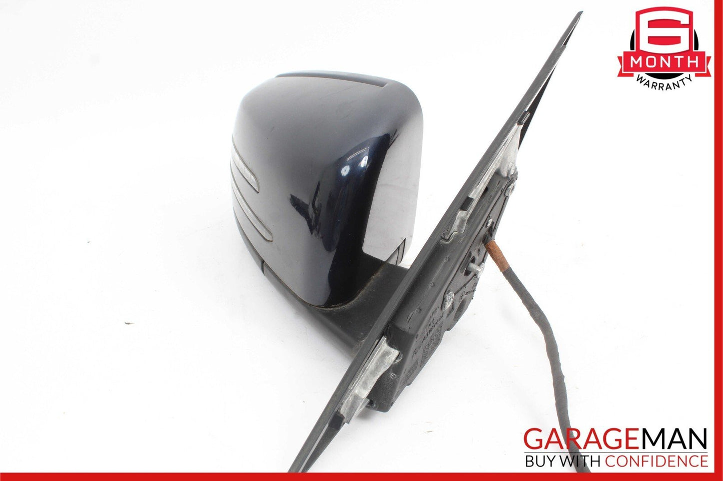 12-14 Mercedes W204 C300 Front Right Side Mirror Door Rear View Glass Blue OEM