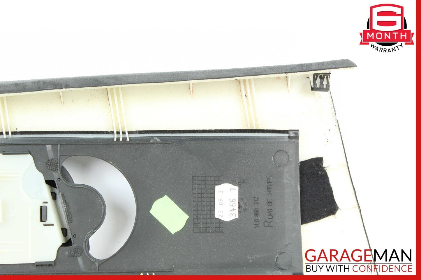 03-06 Porsche Cayenne S 955 Rear Right Side Pillar Trim Cover Panel Black OEM