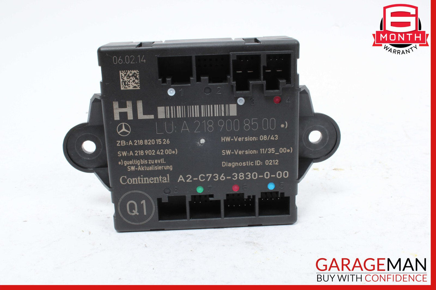 08-18 Mercedes W212 E350 CLS500 C250 Rear Left Side Door Control Module Unit