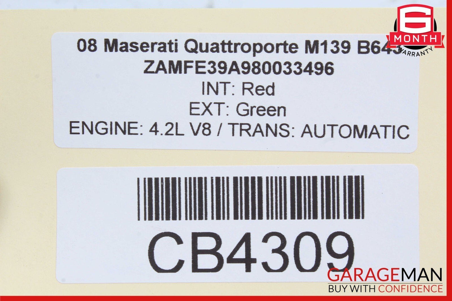 03-08 Maserati Quattroporte ABS Anti Lock Brake Pump Control Module Unit 236013