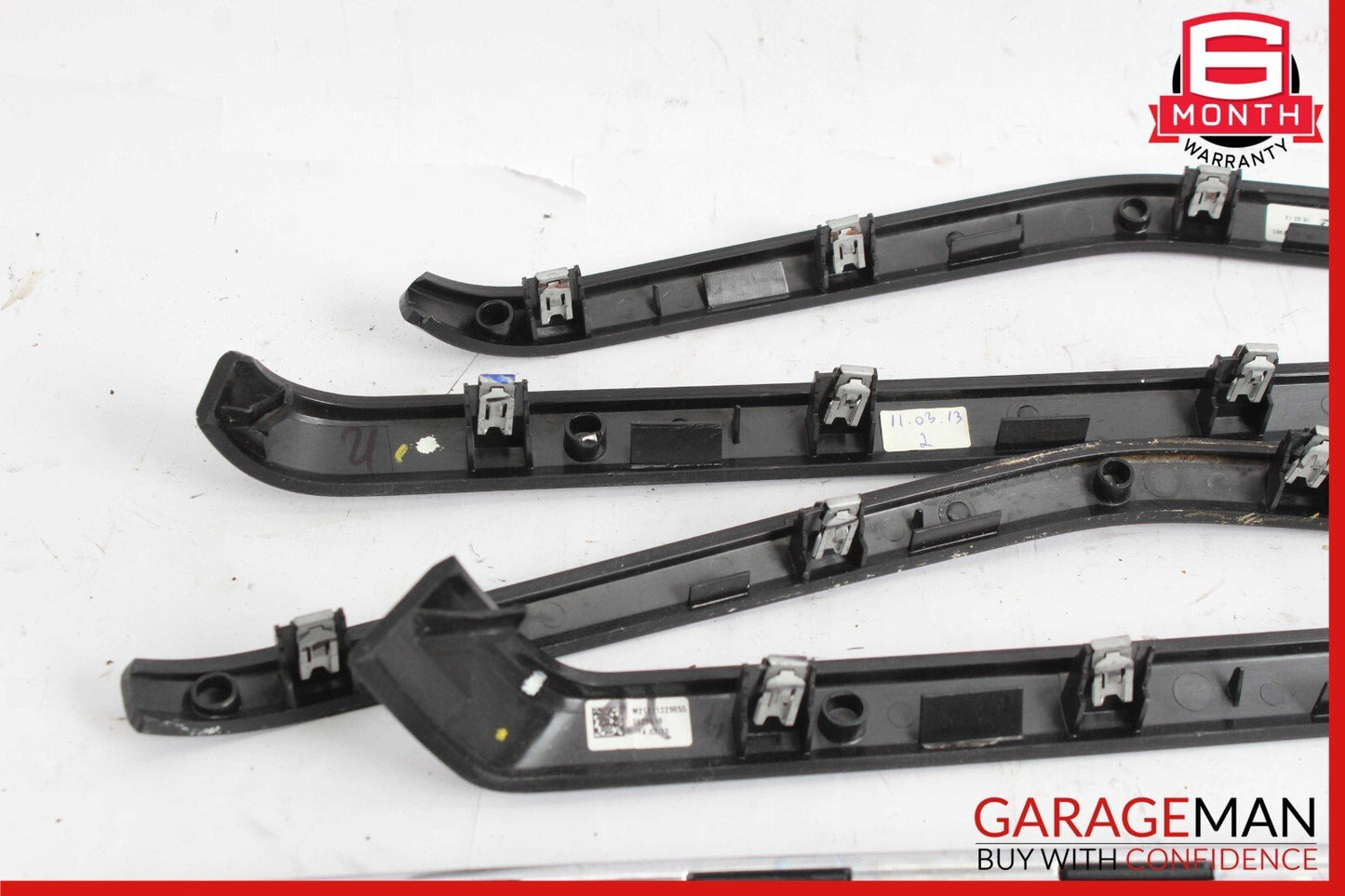 14-16 Mercedes W212 E350 Interior Door Panel Trim Strip Moldings Set of 8 Pc OEM