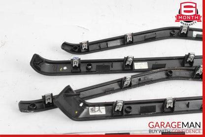 14-16 Mercedes W212 E350 Interior Door Panel Trim Strip Moldings Set of 8 Pc OEM