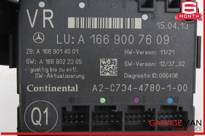 2012-2019 Mercedes-Benz GL450 X166 Right Rear Door Control Module 1669007609 OEM