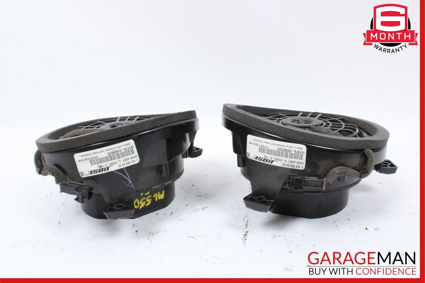 98-05 Mercedes W163 ML320 ML55 AMG Front Right & Left Door Speaker Sound Set OEM