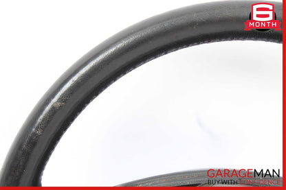 03-10 Porsche Cayenne 955 957 3 Spoke Driver Steering Wheel Leather Black