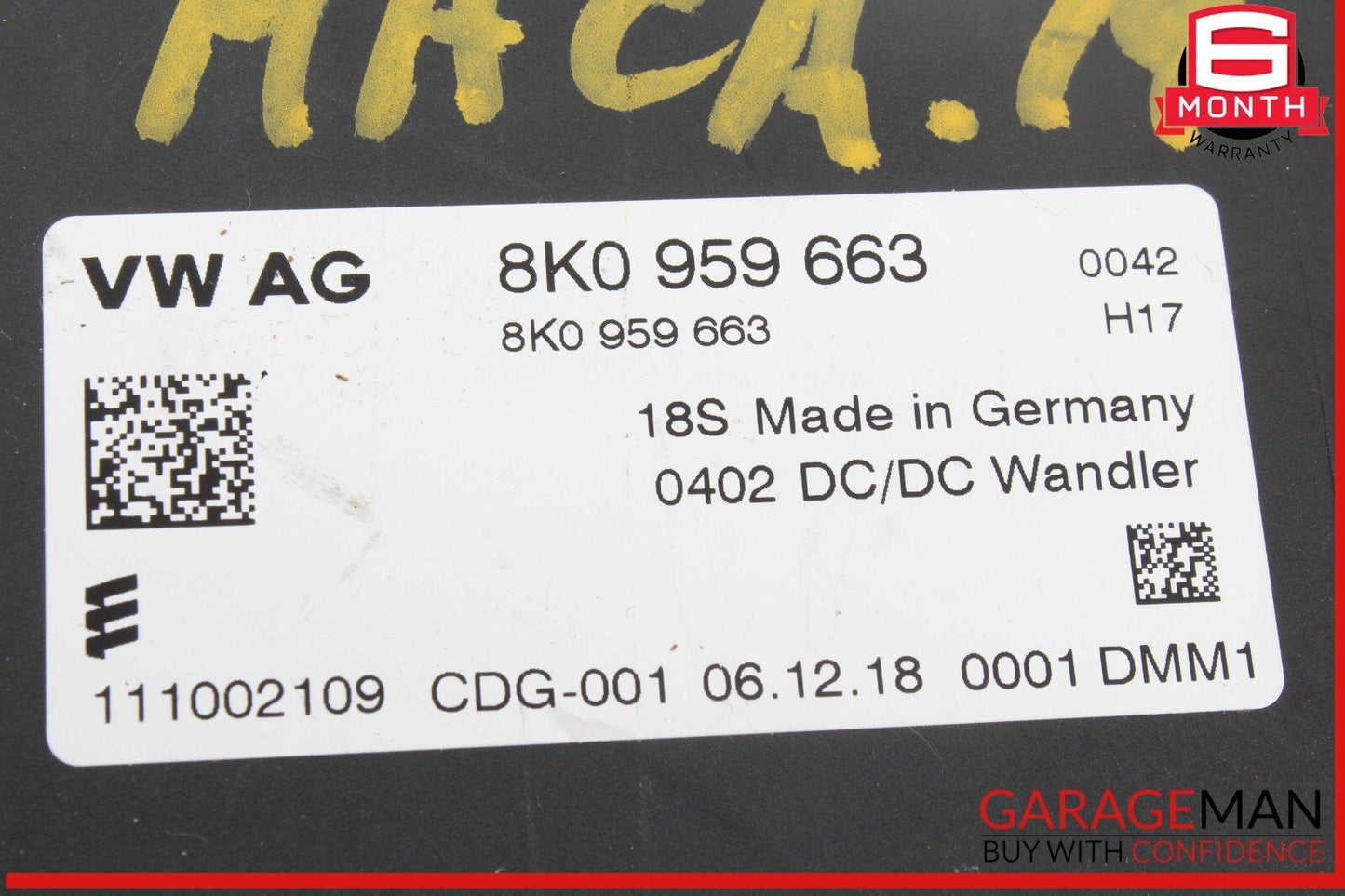 15-21 Porsche Macan 95B Voltage Stabilizer Control Module Unit OEM