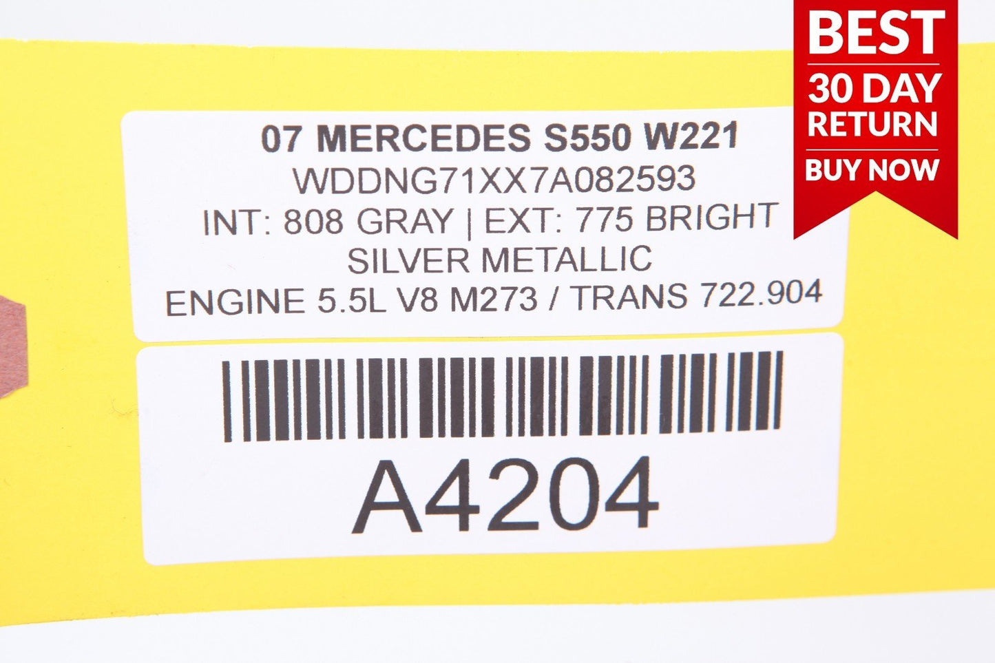 07-13 MERCEDES W221 S550 REAR LEFT DRIVER SIDE SEAT SWITCH CONTROL MODULE OEM