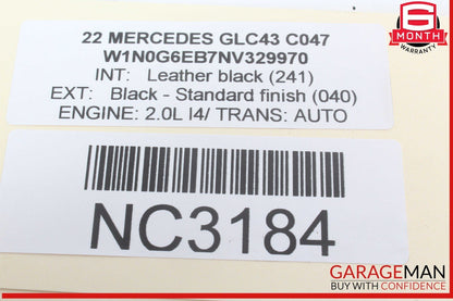16-22 Mercedes X253 GLC43 AMG Rear Side Window Glass Wiper Motor OEM
