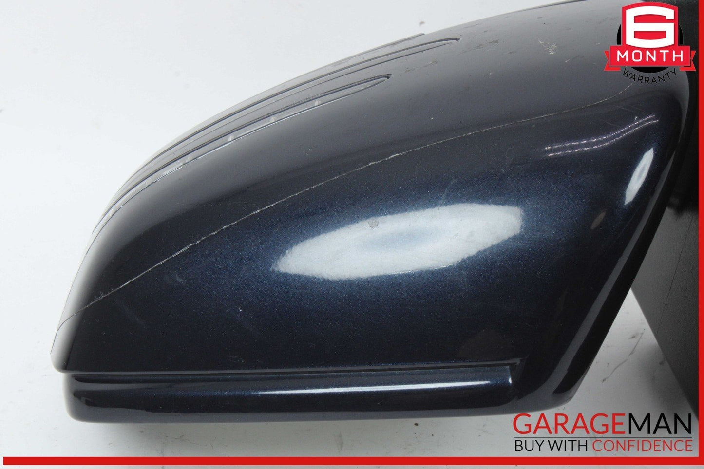 12-16 Mercedes X166 GL550 GL450 Left Side Door Rear View Mirror w/ Blind Spot