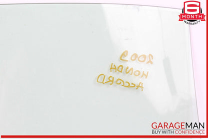 08-12 Honda Accord LX-P Rear Right Door Window Auto Glass OEM